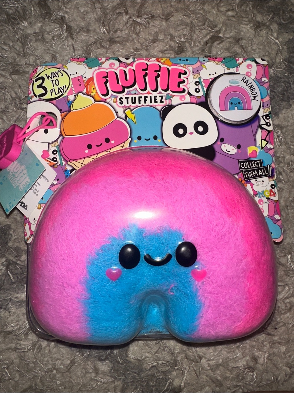 Fluffie Stuffiez Pink & Blue Plush Character by Fluffie